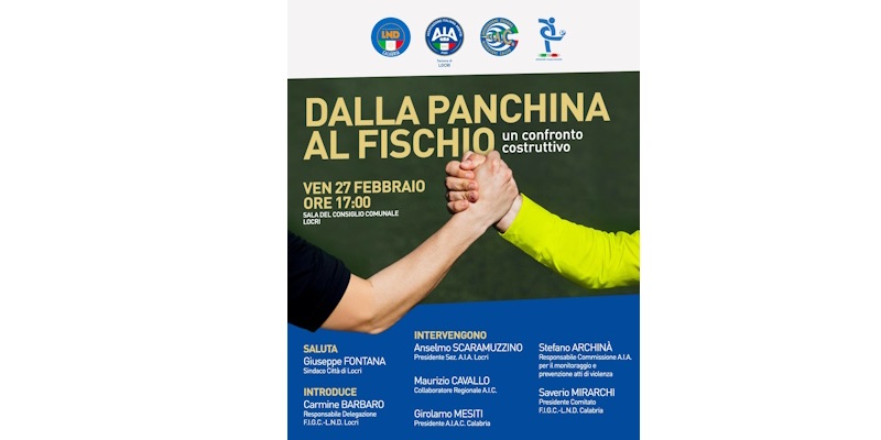 A Locri il convegno "Dalla panchina al fischio" ecco le interviste ad alcune delle personalità presenti